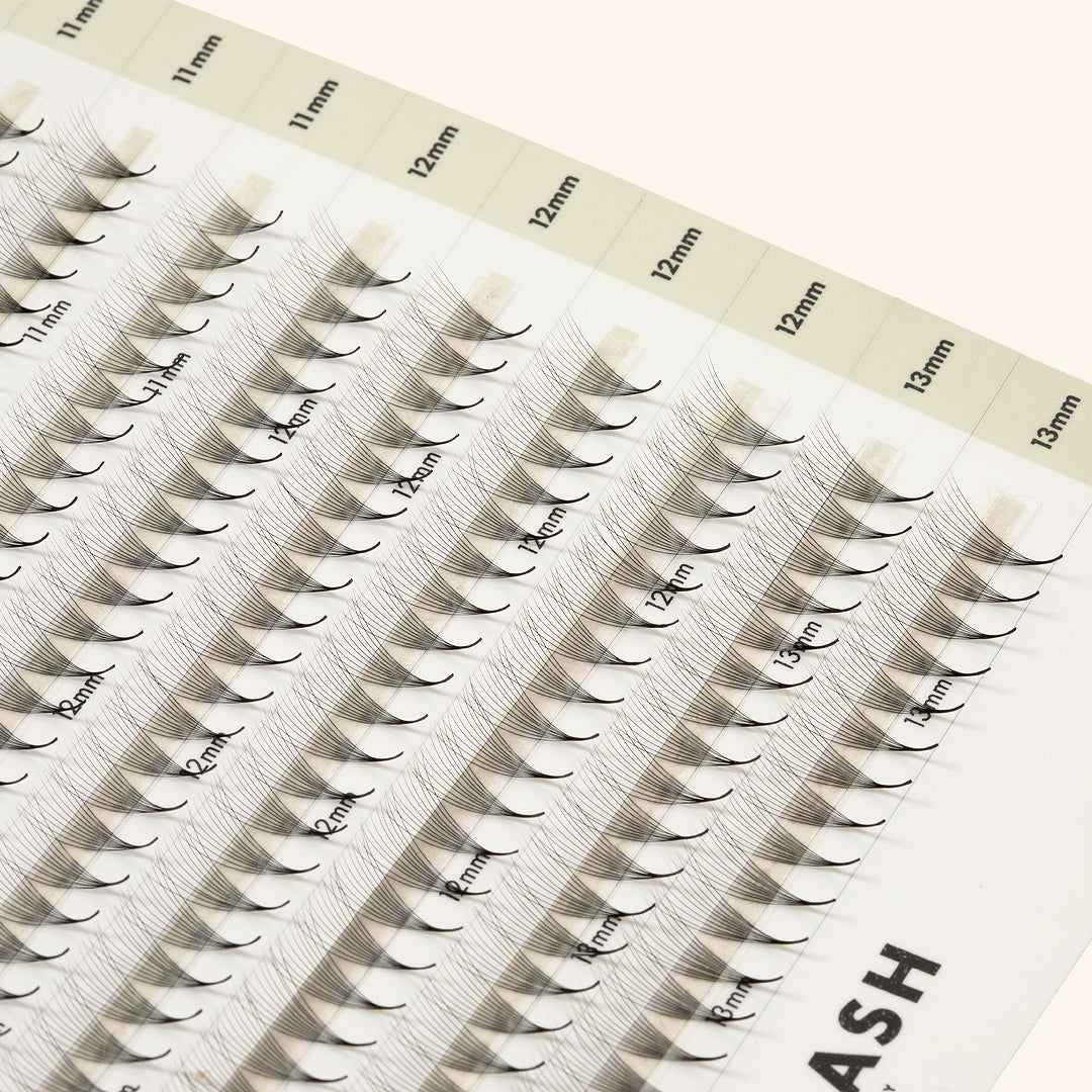 Smalle Premade/Promade Fans 10D 0,03 640 fans - Gemengde lengtes