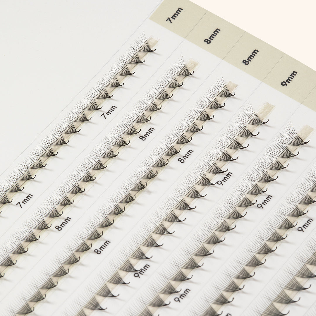 Smalle Premade/Promade Fans 10D 0,03 640 fans - Gemengde lengtes