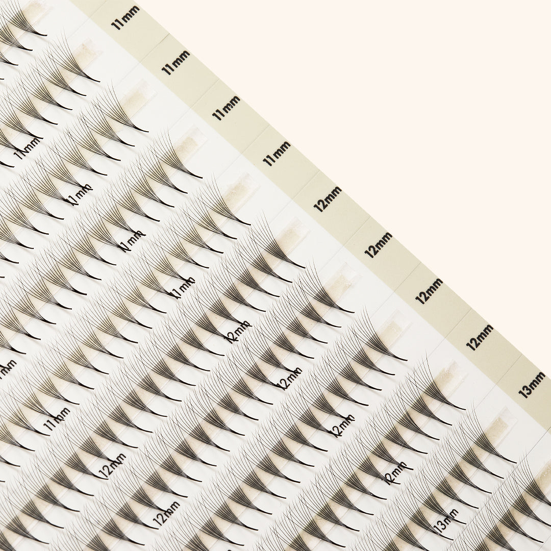 Smalle Premade/Promade Fans 8D 0,05 720 fans - Gemengde lengtes