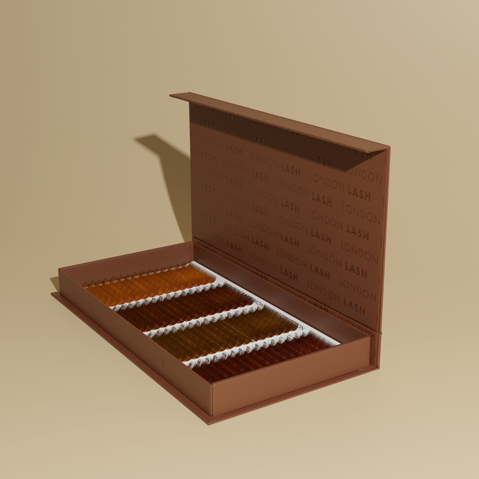 Bruine wimpers collectie