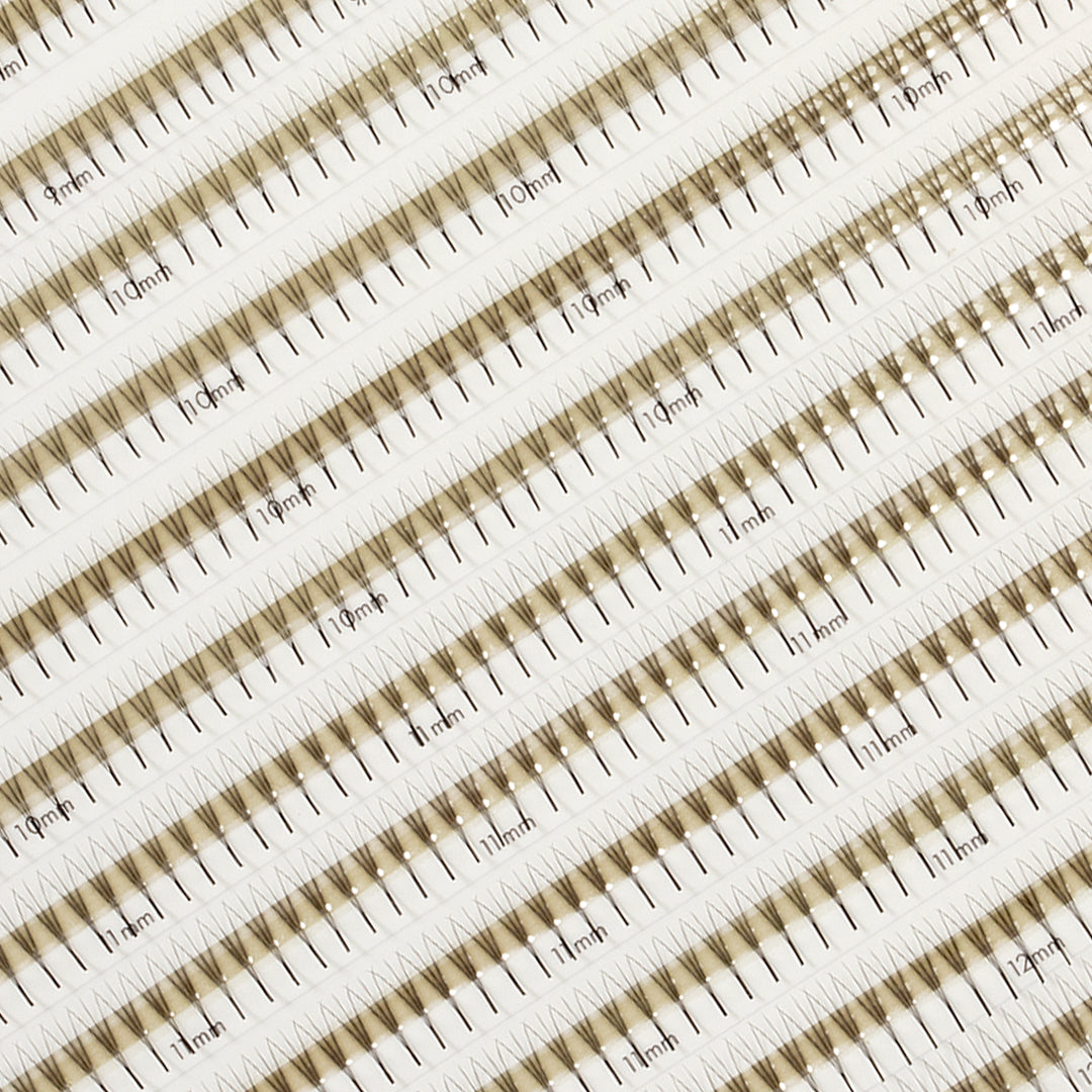 Smalle Premade/Promade Fans 3D 0.07 1000 fans - Gemengde lengtes