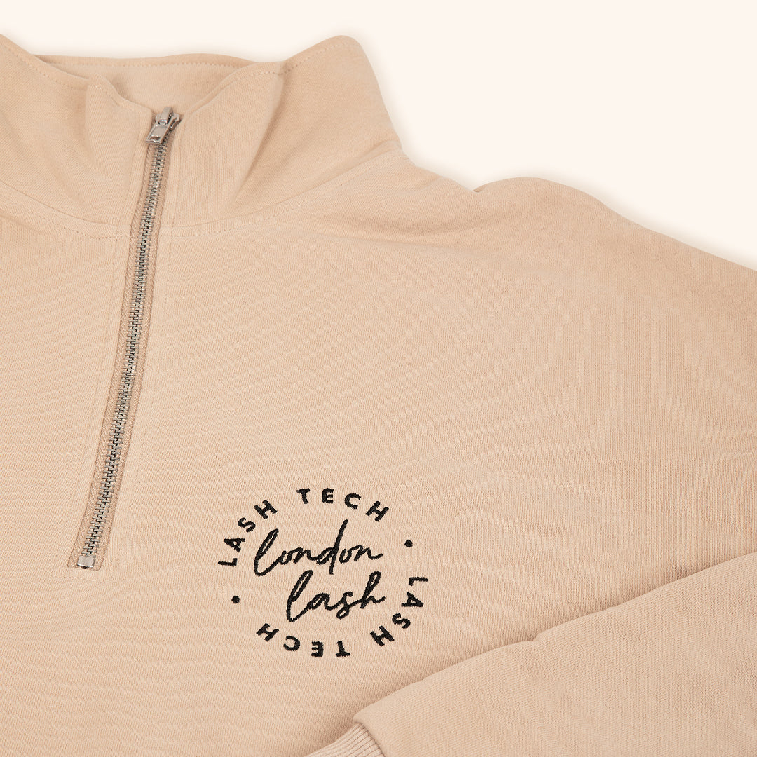 London Lash sweatshirt met trechterhals en rits