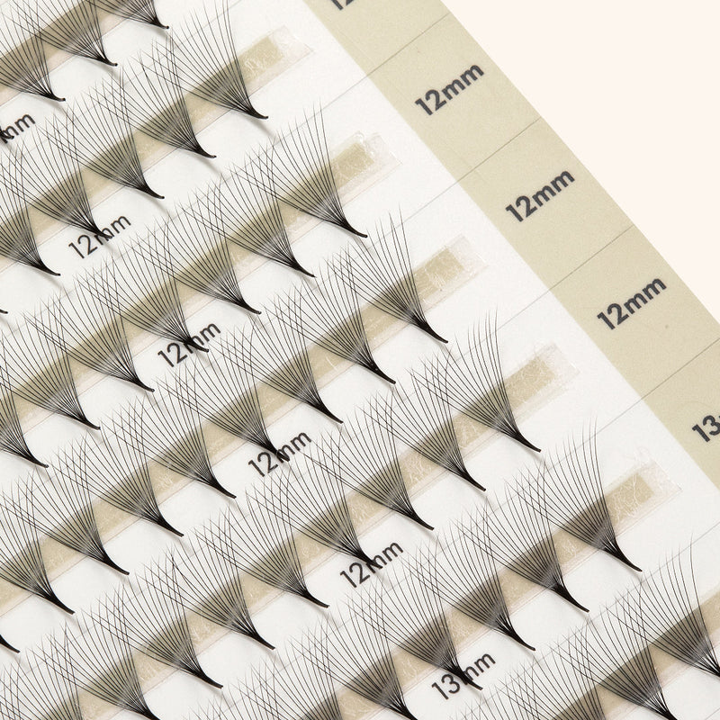 Narrow Premade/Promade Fans 14D 0.03 500 fans - Mixed Lengths