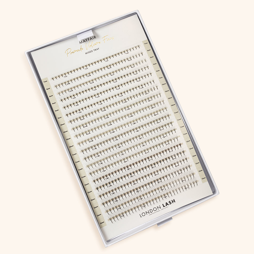 Smalle Premade/Promade Fans 5D 0,06 600 fans - Gemengde lengtes