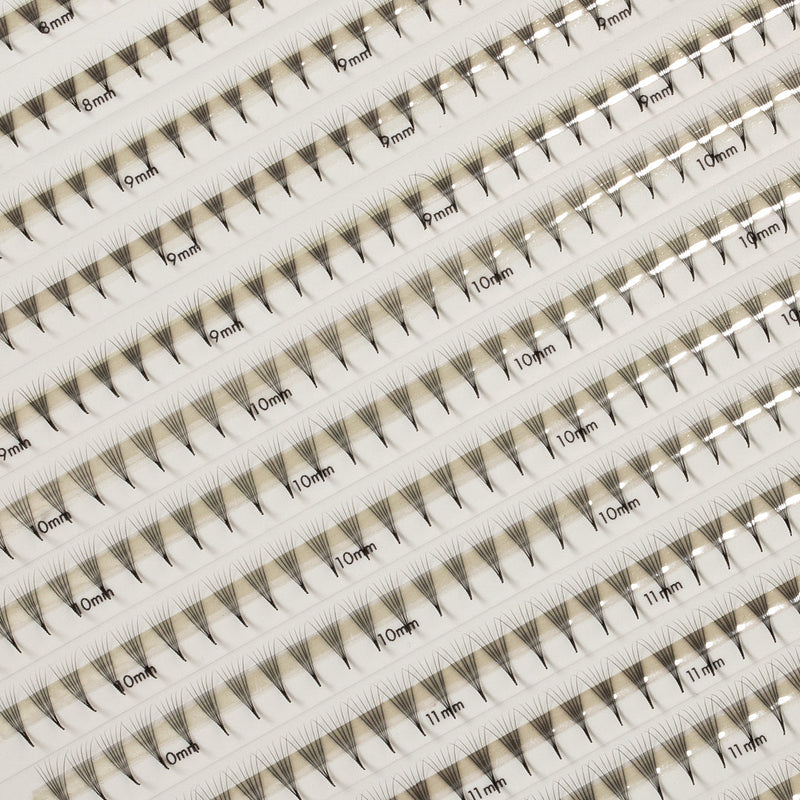 Smalle Premade/Promade Fans 6D 0,06 600 fans - Gemengde lengtes