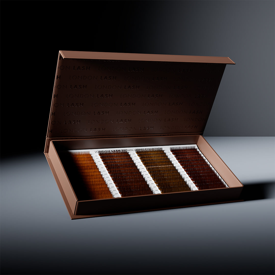 Bruine wimpers collectie