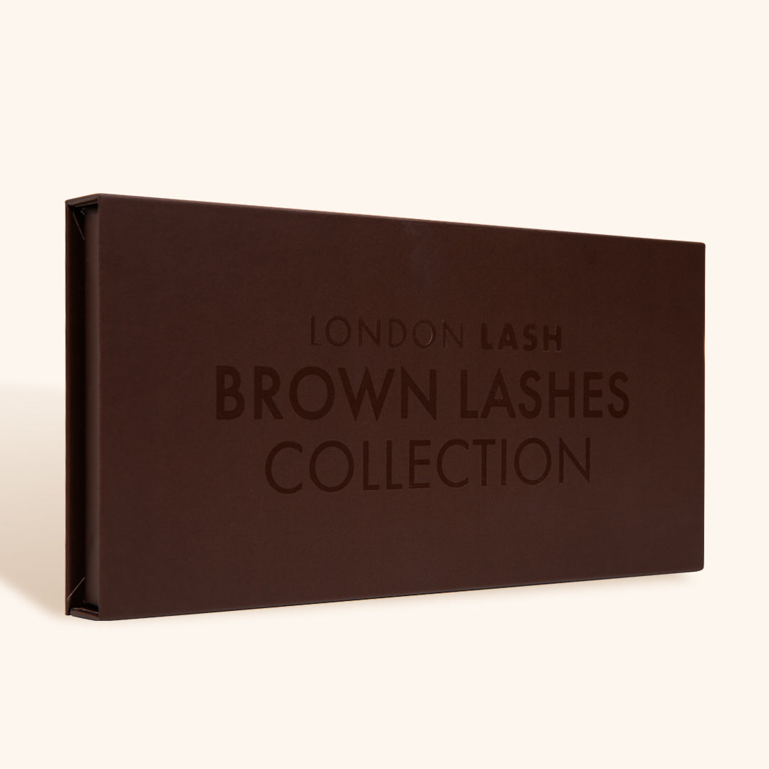Bruine wimpers collectie