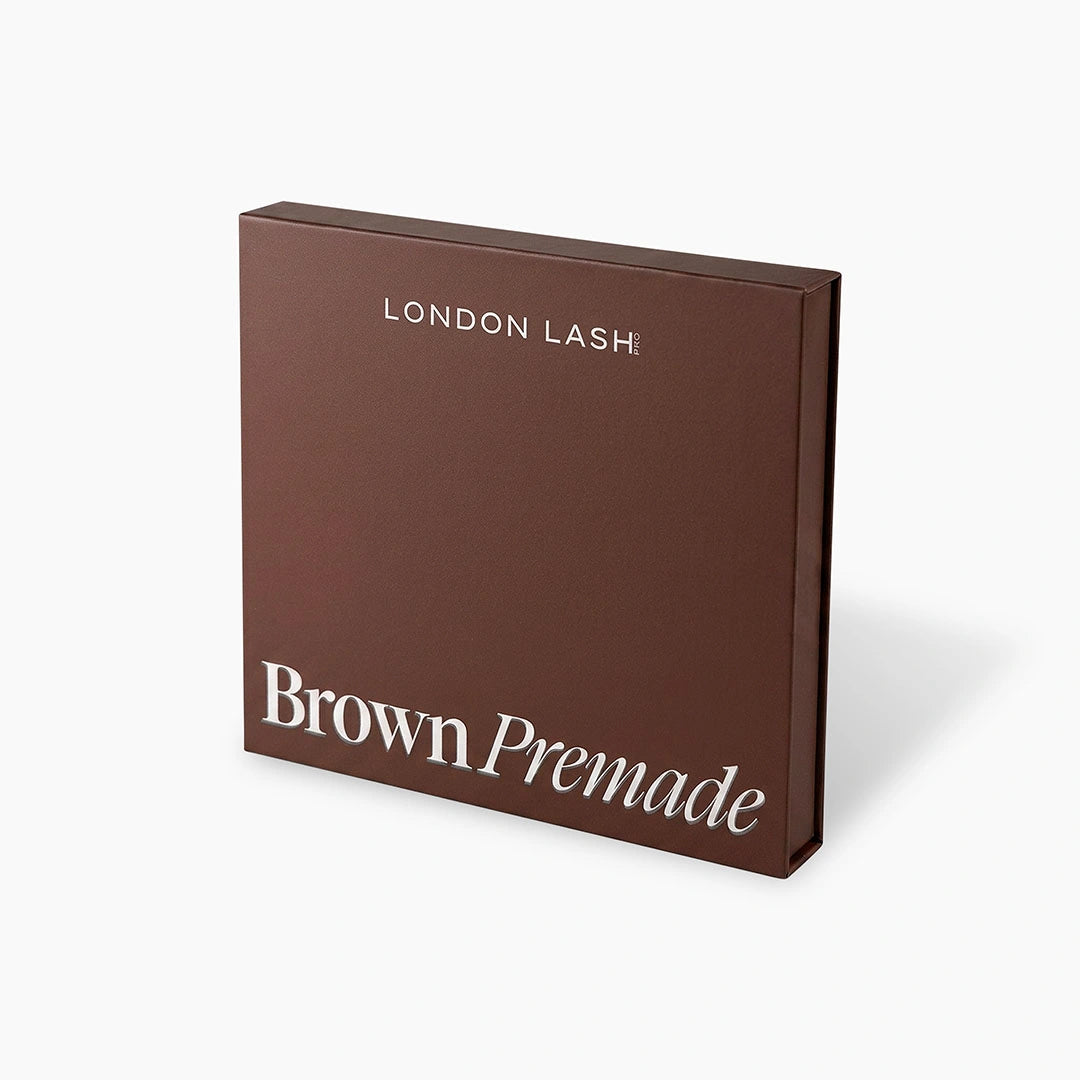 BROWN Narrow Premade/Promade Fans 6D 0.07 600 fans - Mixed Lengths