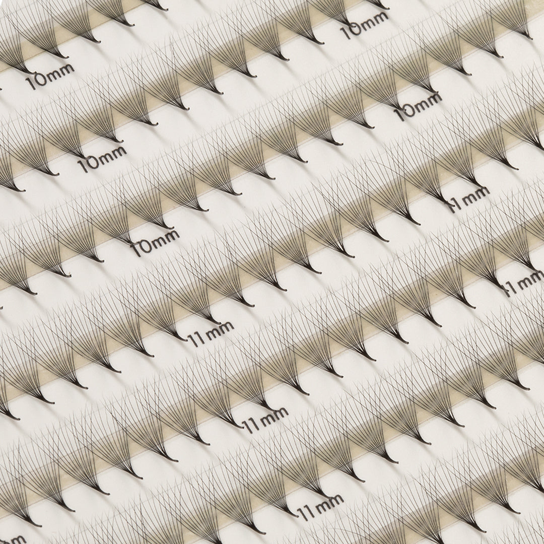 Smalle Premade/Promade Fans 12D 0,03 640 fans - Gemengde lengtes