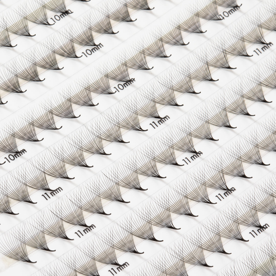 Smalle Premade/Promade Fans 16D 0,03 500 fans - Gemengde lengtes