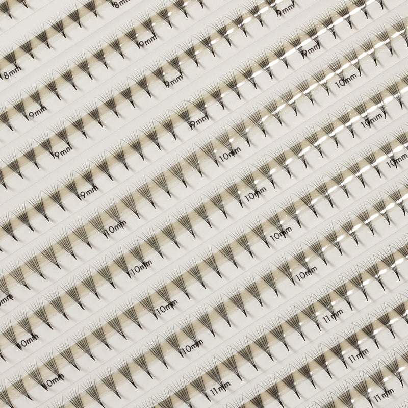 Smalle Premade/Promade Fans 6D 0,06 600 fans - Gemengde lengtes