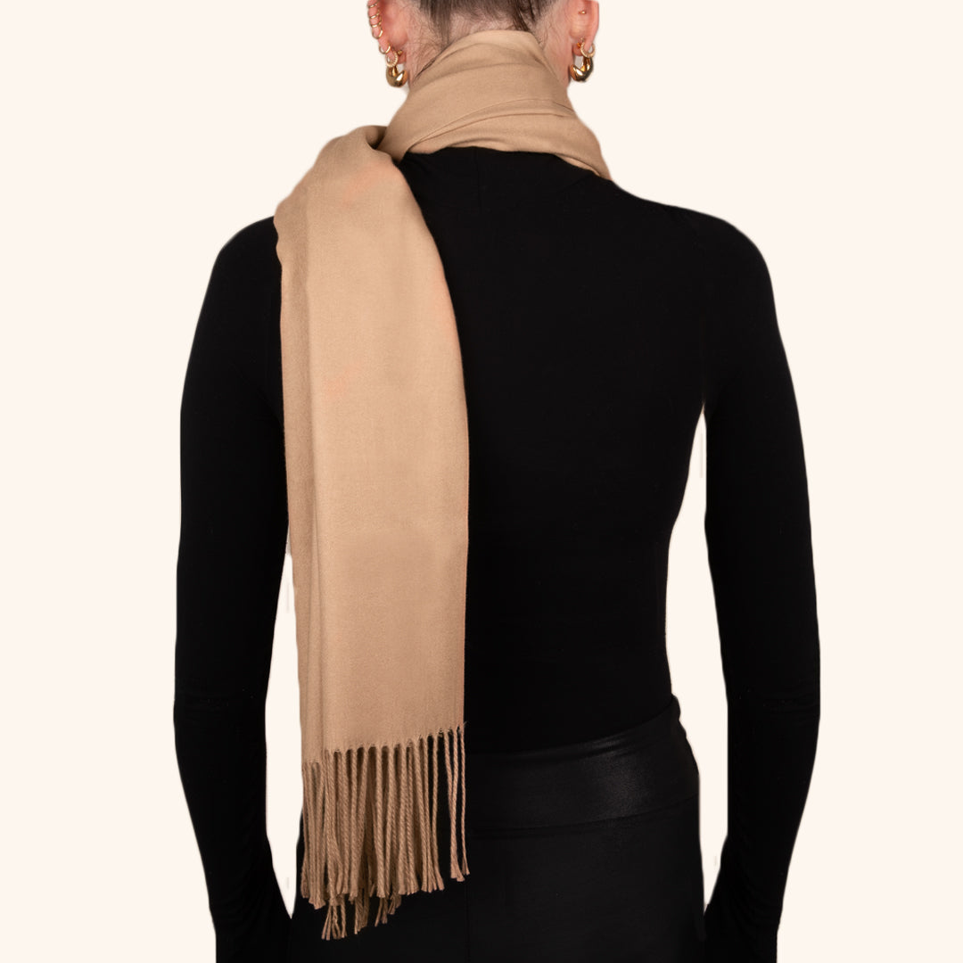 Oversized wollen sjaal