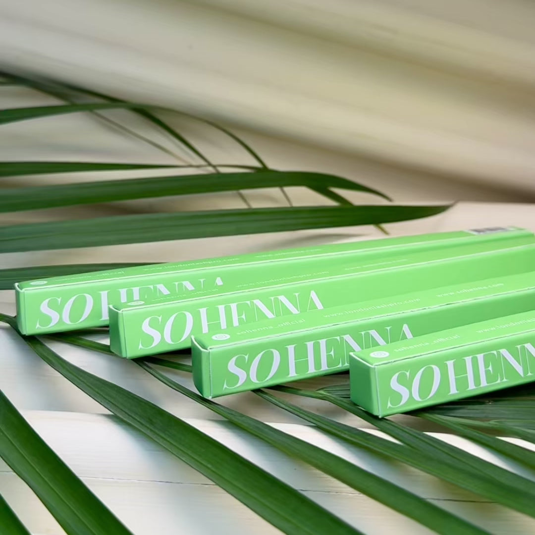 Dus Henna breedhoekige wenkbrauwborstel